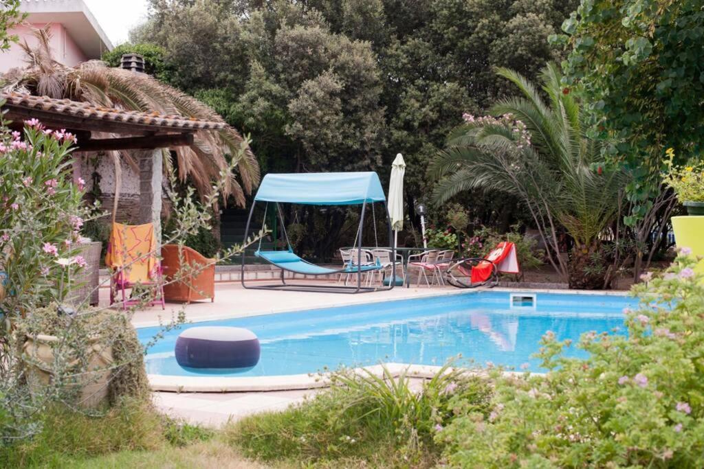 Loft Mansardato Con Giardino E Piscina In Villa Privata Loft With Garden And Swimming Pool In A Private Villa Sestu Exterior foto